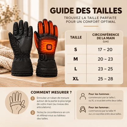 Gants Chauffants Rechargeables