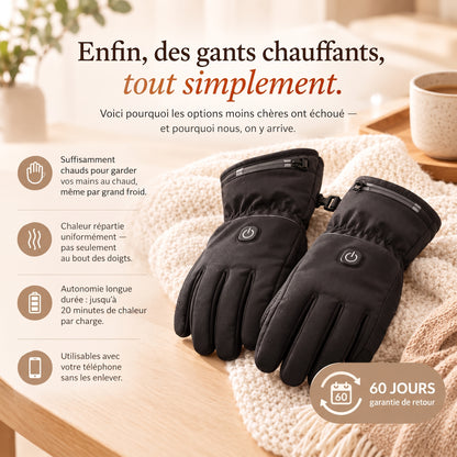 Gants Chauffants Rechargeables