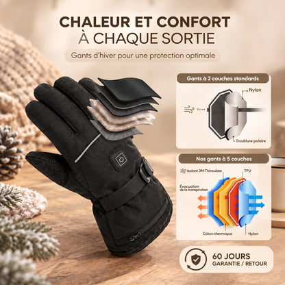 Gants Chauffants Rechargeables